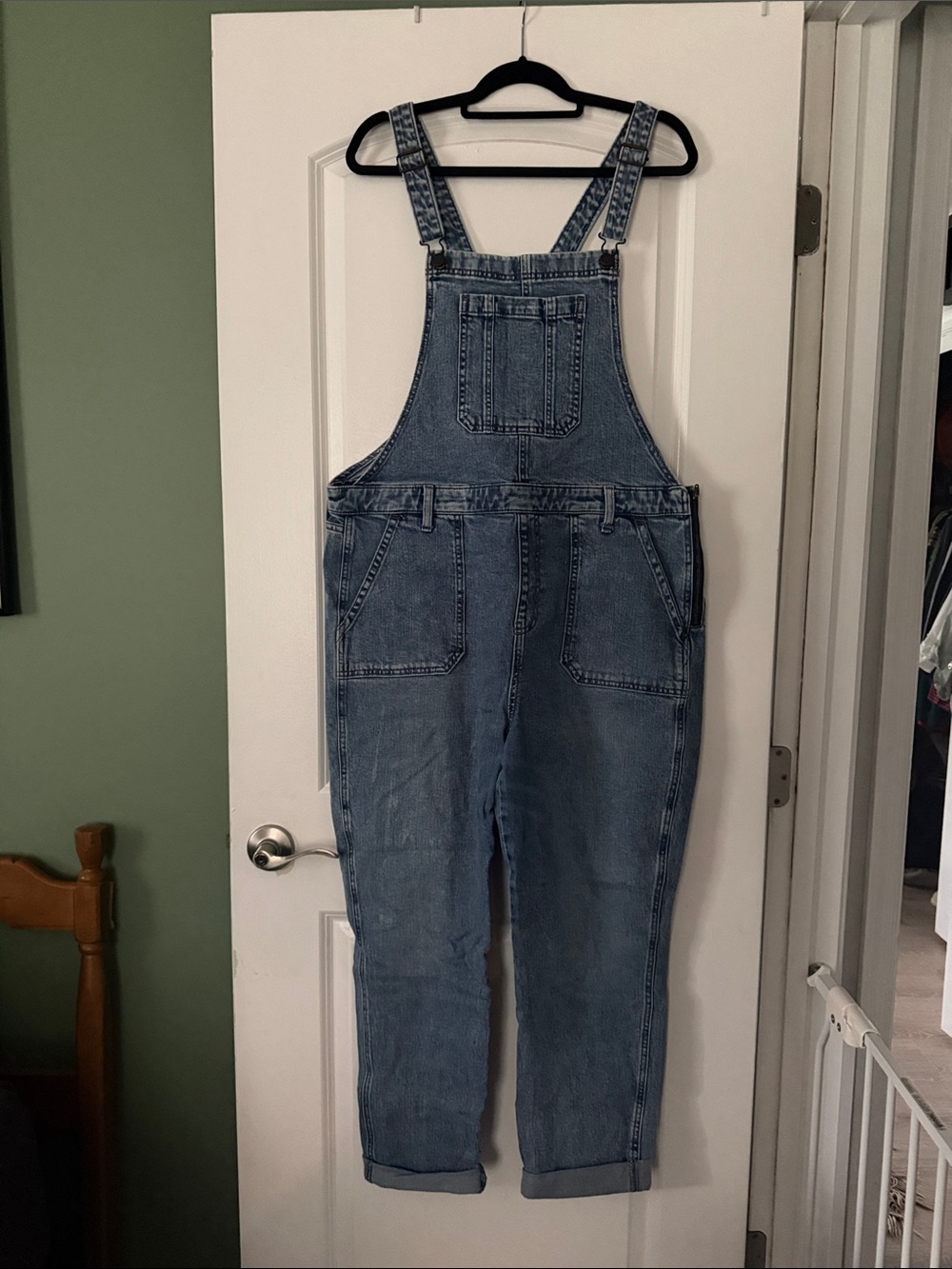 Old Navy Light Blue Denim Overalls Jumpsuit - 18 TALL